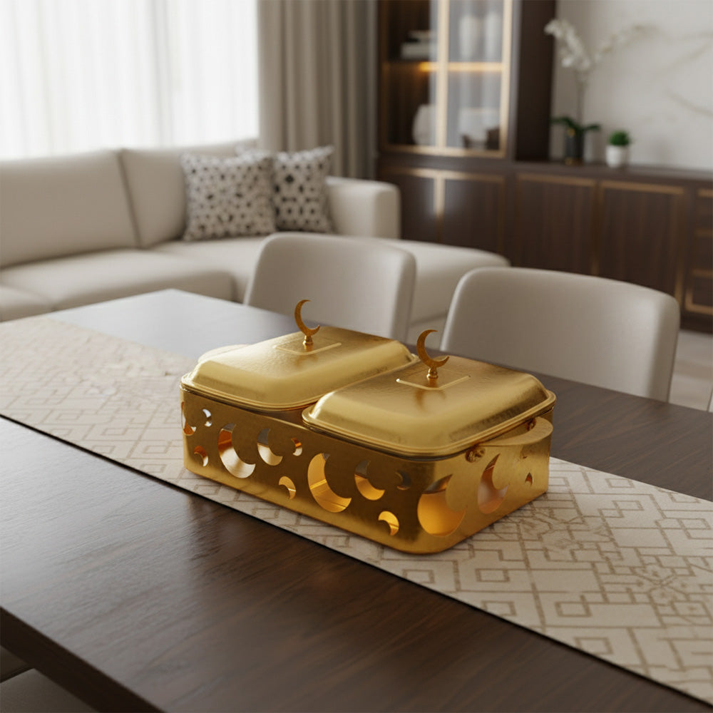 وعاء ساخن مزدوج بتصميم مون