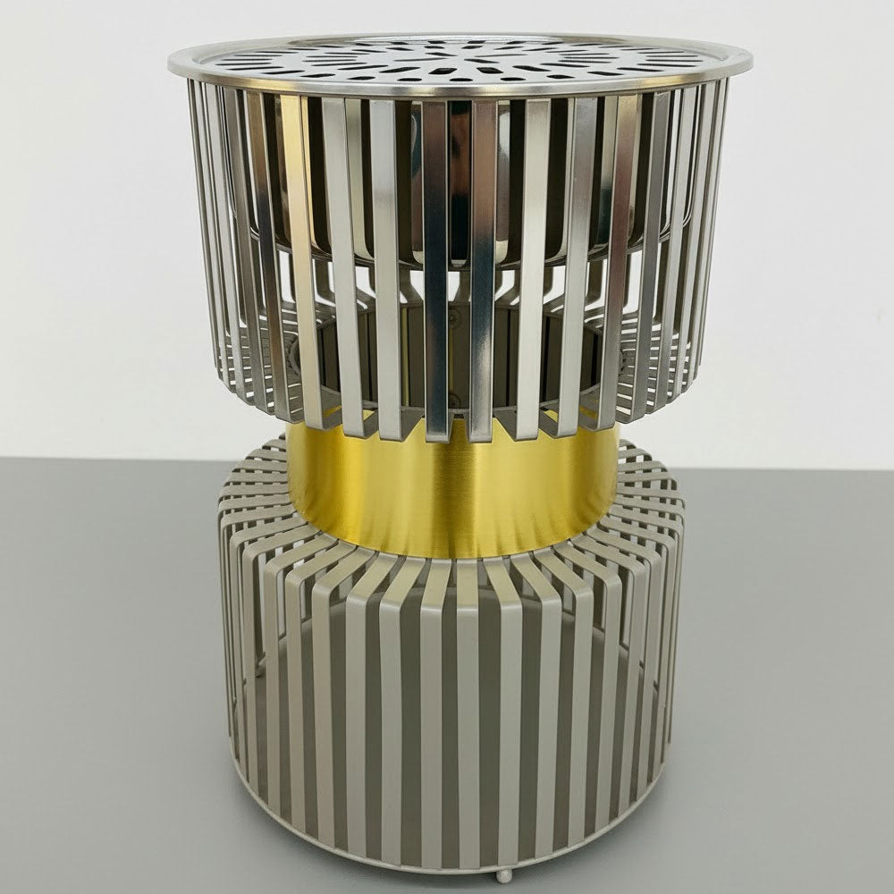 دوة و شواية معدنية بإطار ذهبي Alkuwaity Al Awal الكويتي الأول