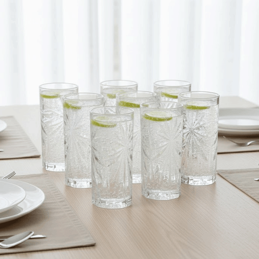 6 أكواب عصير طويلة سعة 330 مل