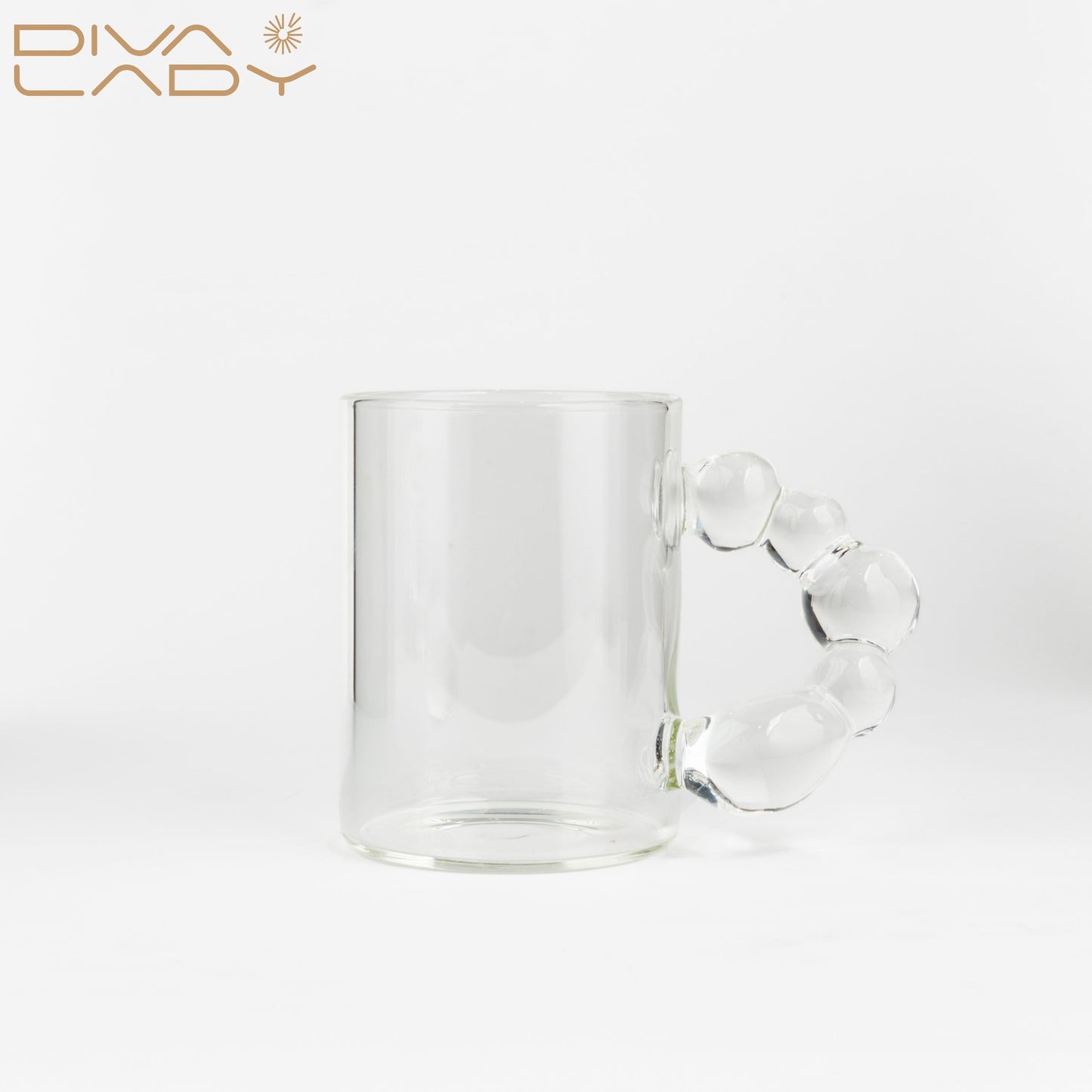 كوب زجاج divaladyshop
