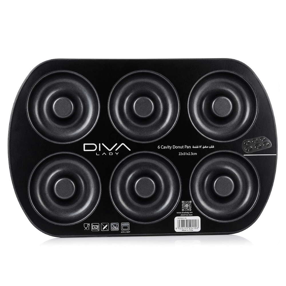 قالب دونات احترافي 6 فتحة Diva Lady