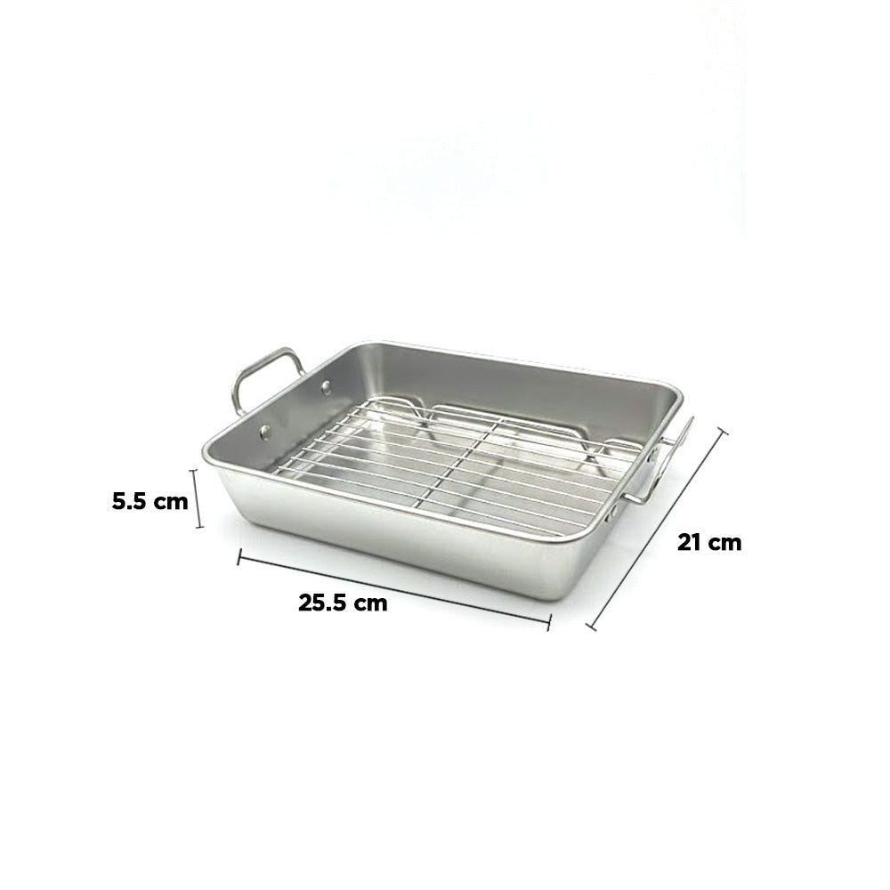 صينية تحميص من الألومنيوم مع رف Diva Lady