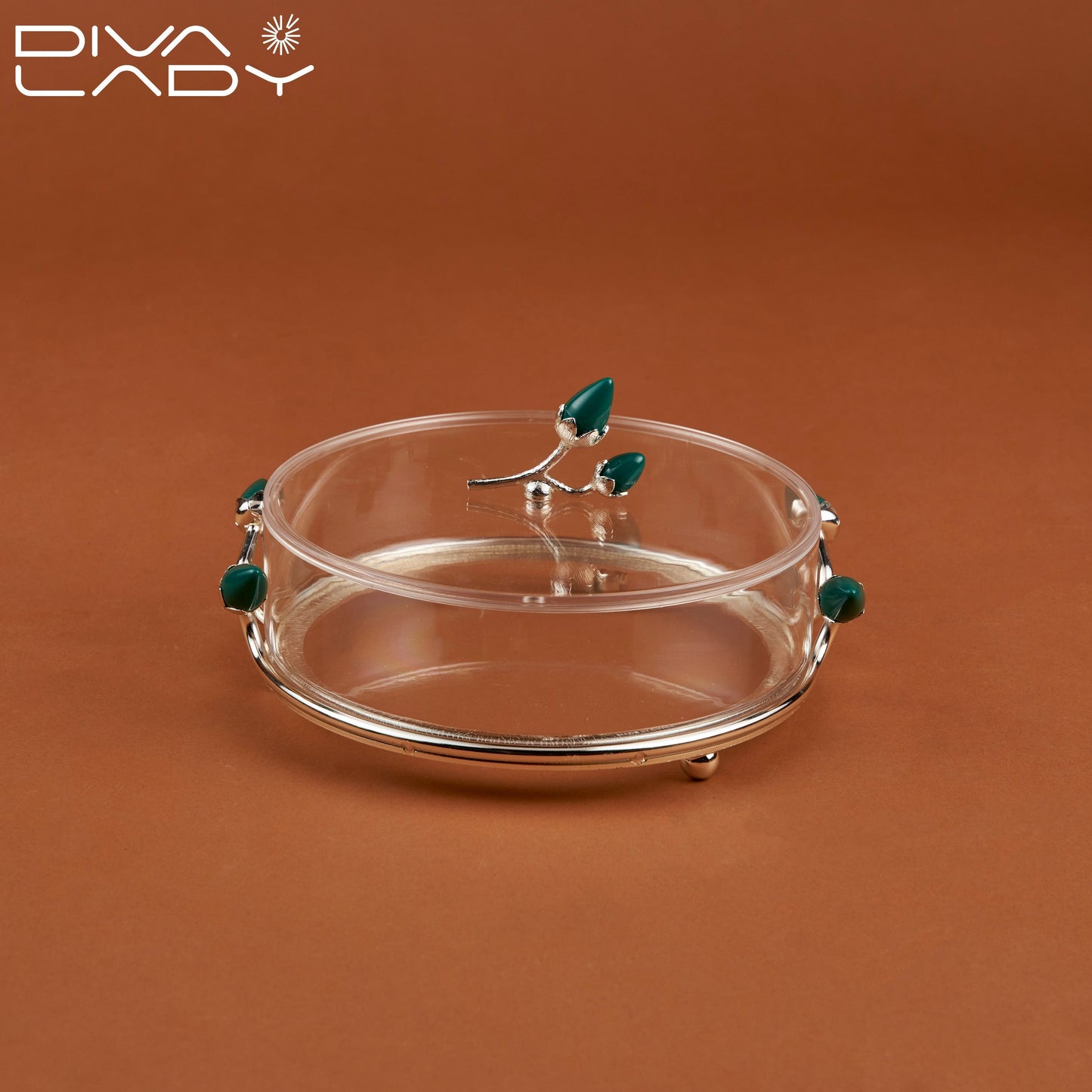 صحن حلويات أكريلك دائرى Diva Lady