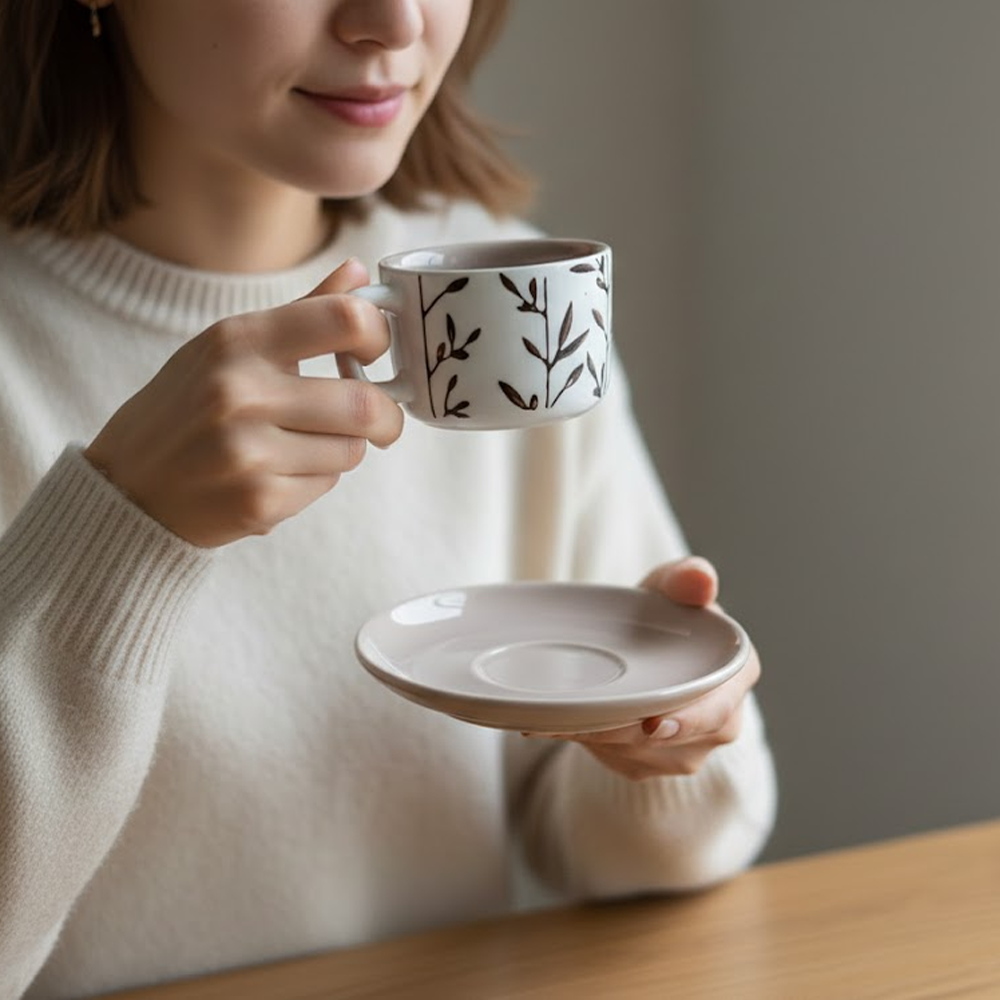 طقم فناجين وصحون قهوة 12 قطعة Diva Lady