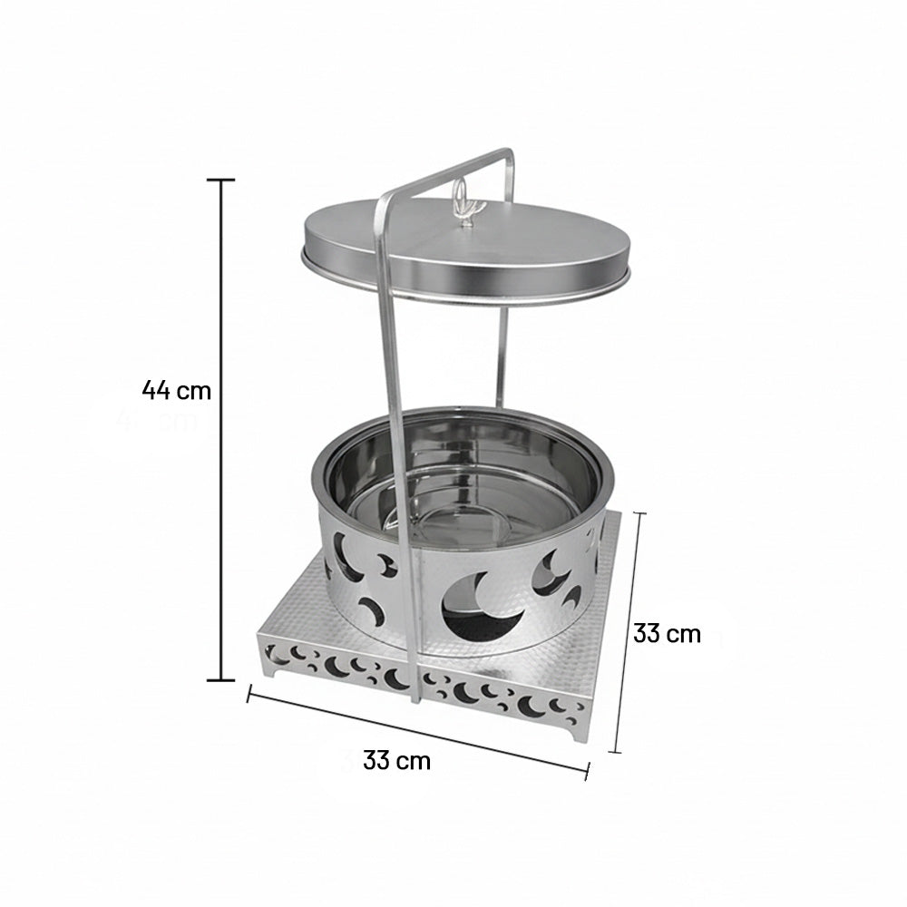 قدر ساخن معلق بتصميم القمر - سعة 4 لتر