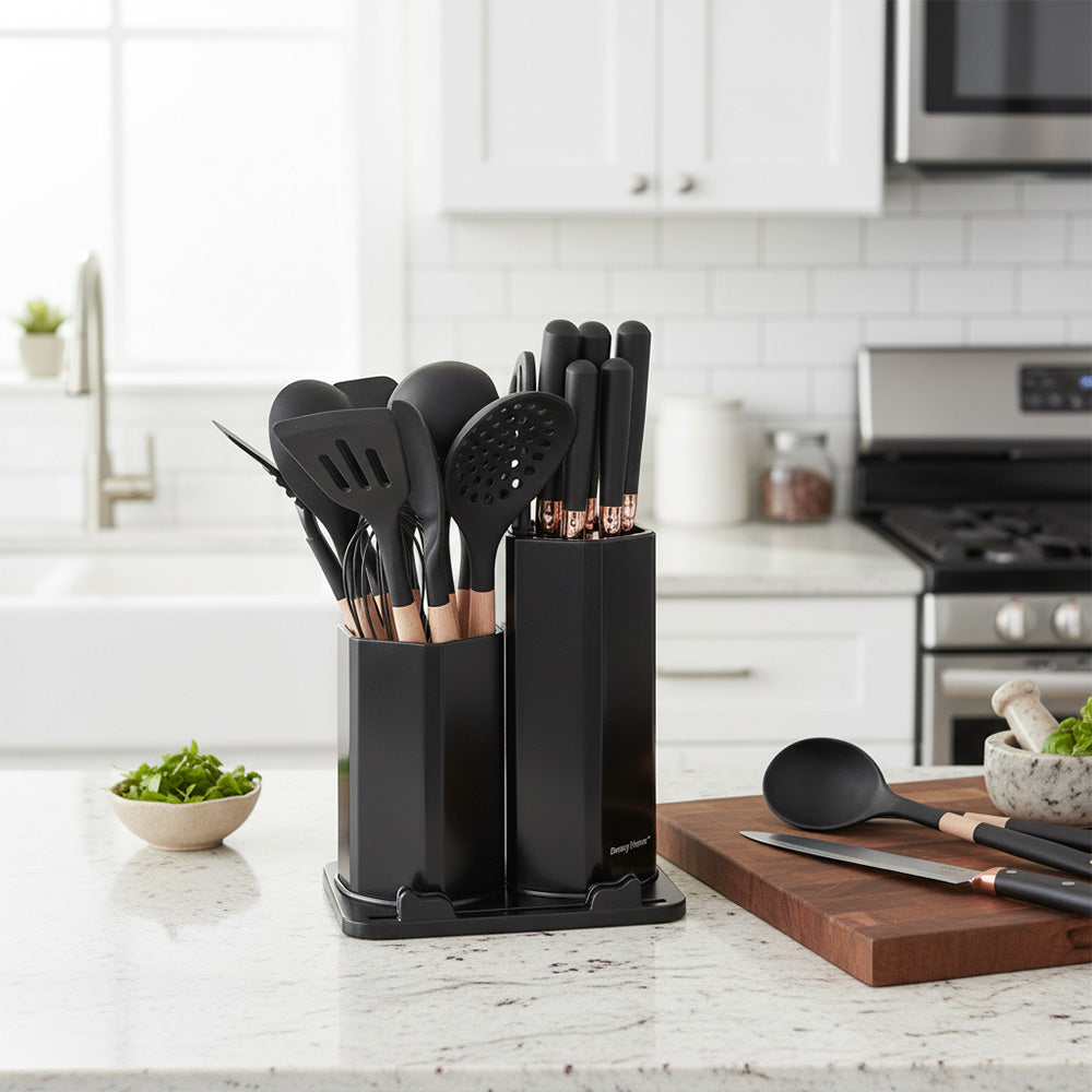 مجموعة أدوات وسكاكين 19 قطعة