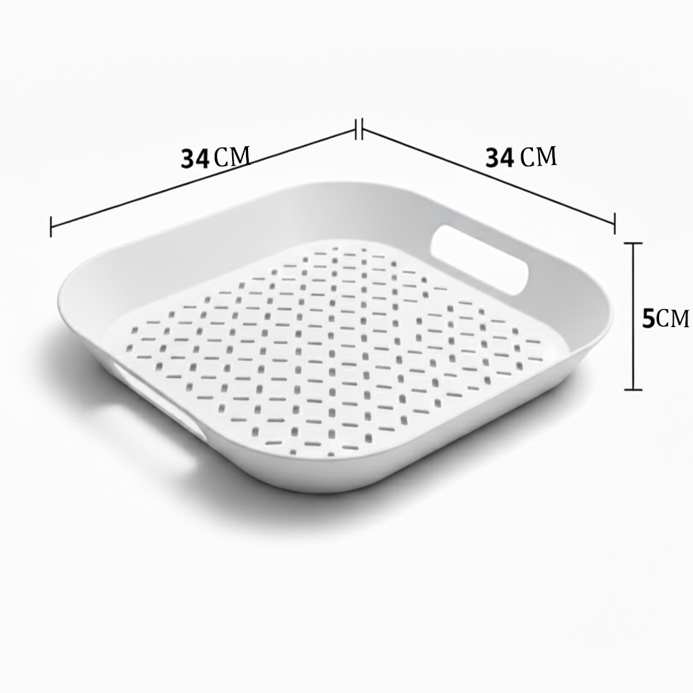 صينية تقديم بمقابض جانبية تصميم عصري