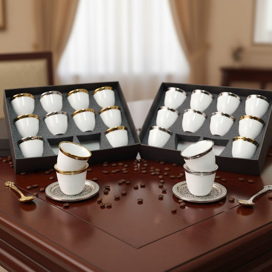 طقم فناجين قهوة عربية – ١٢ قطعة