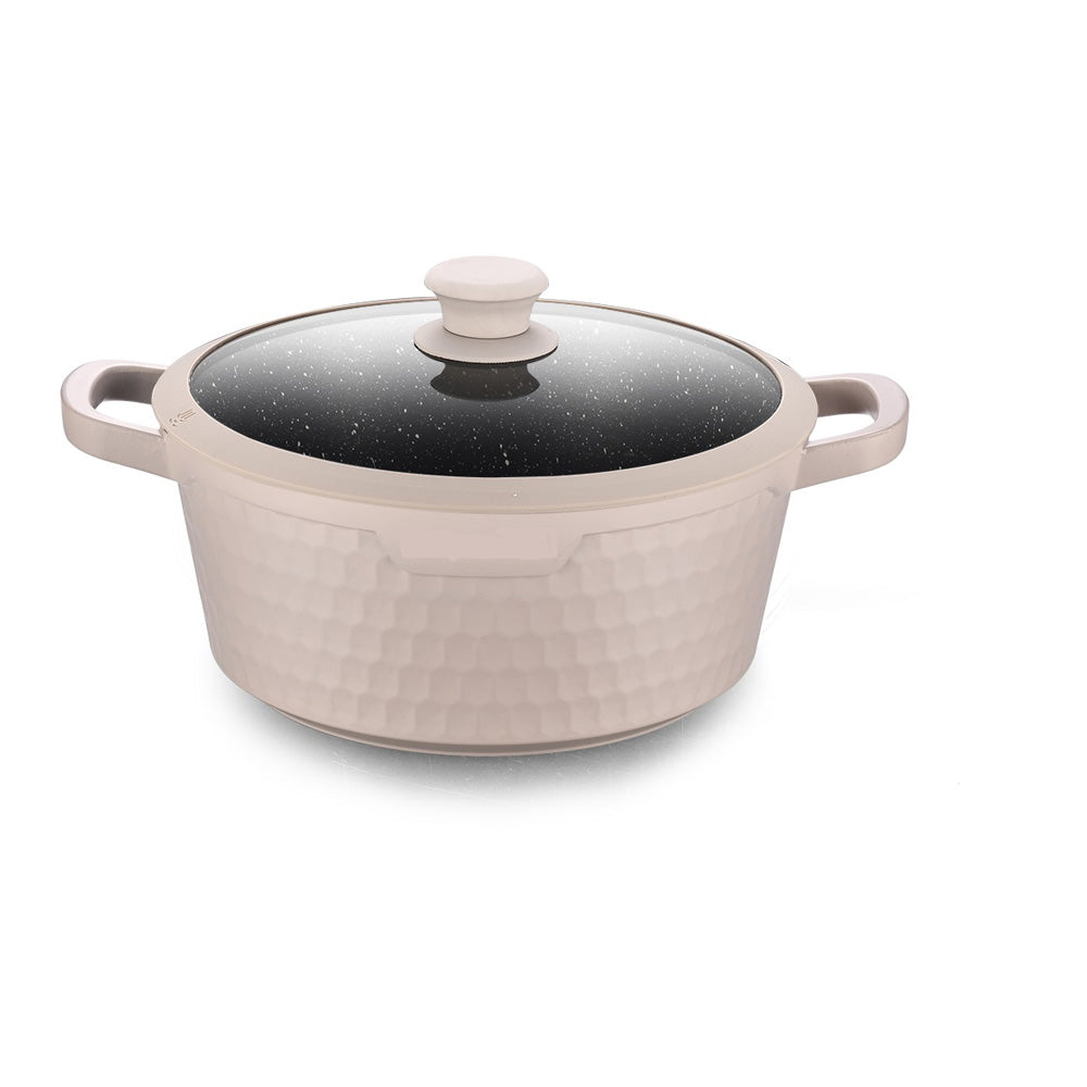 طقم طاجن وأواني طهي جرانيتية غير لاصقة 5 قطع