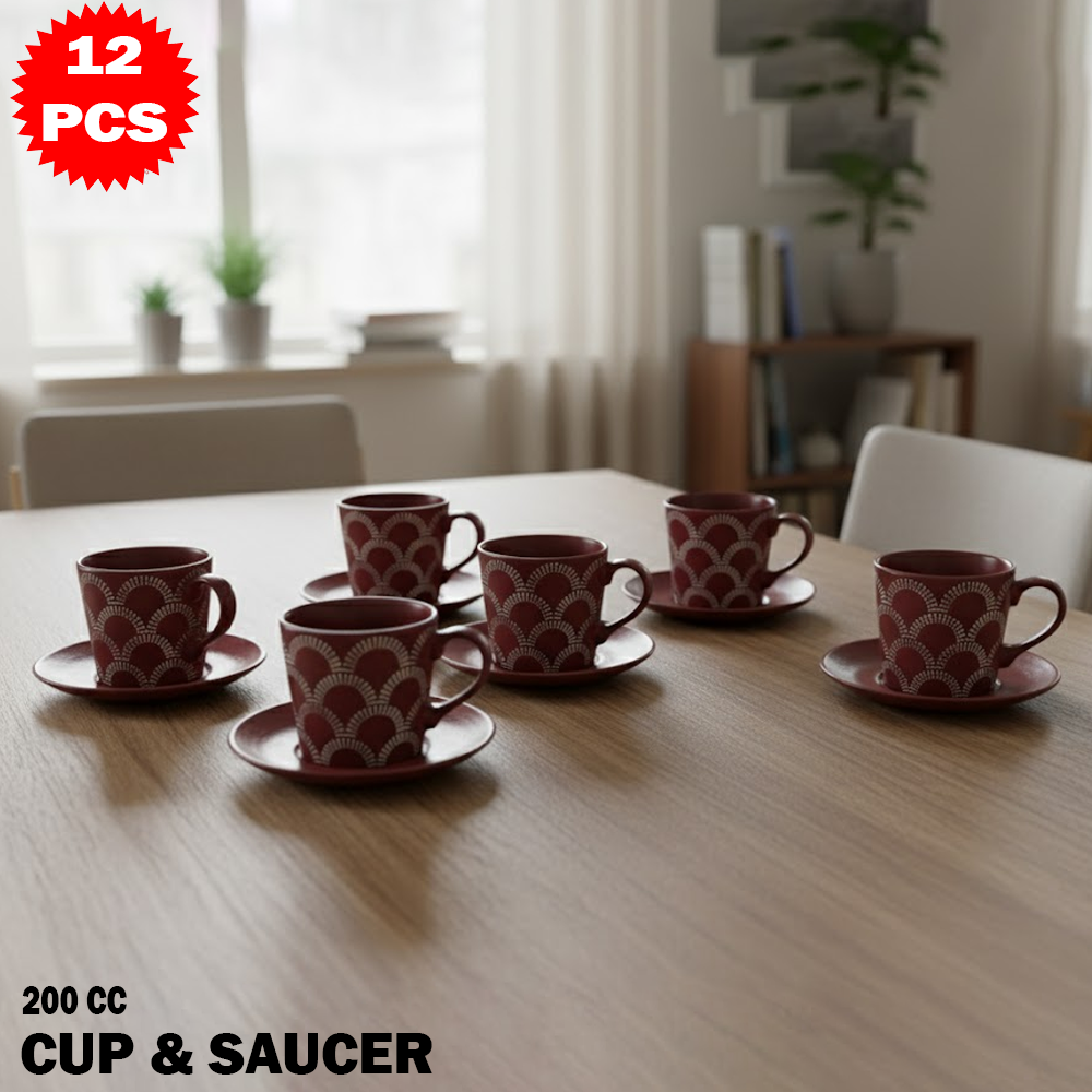 طقم فناجين بتصميم قناطر