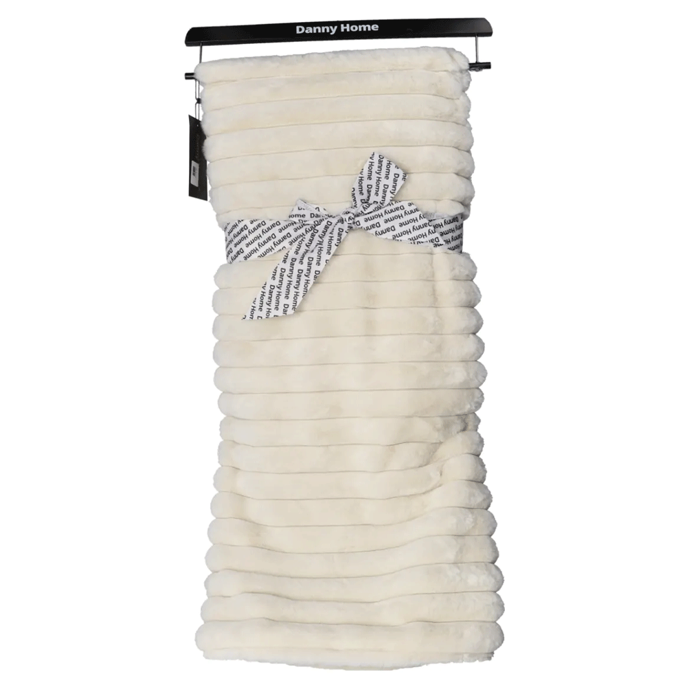 بطانية فاخرة من فرو الأرنب