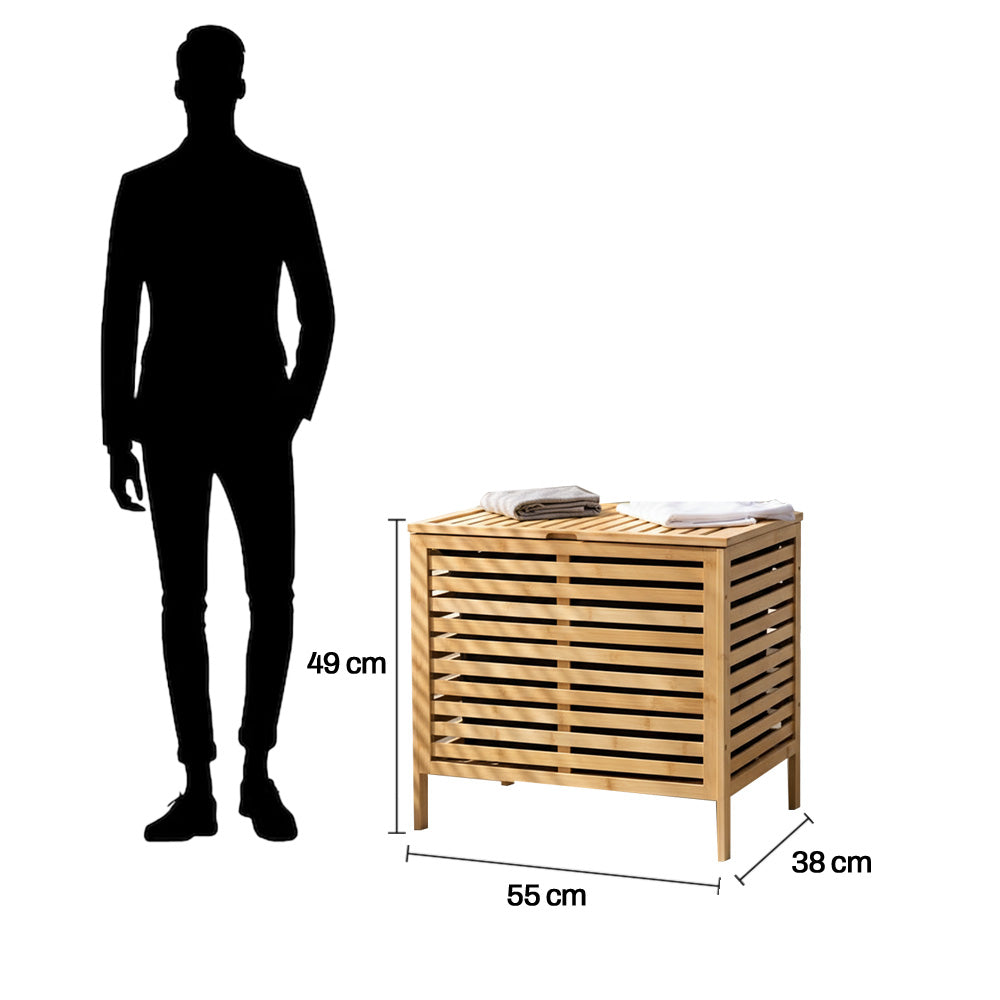 صندوق منظم منزلي من الخيزران