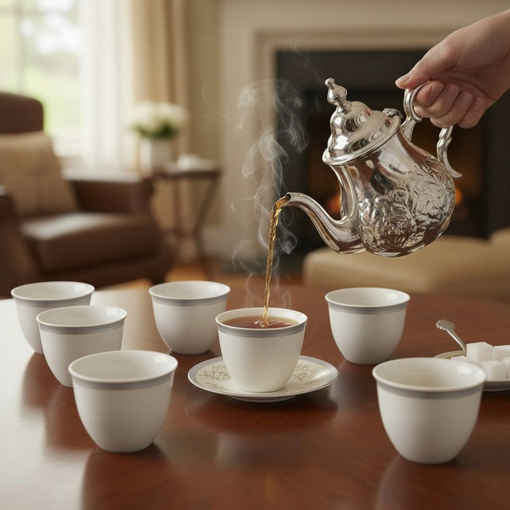 طقم فناجين قهوة عربية – ١٢ قطعة