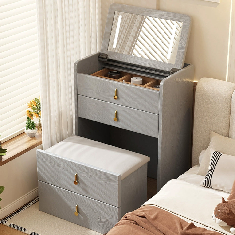 خزانة خشبية مع مرآة مخفية Alkuwaity Al Awal