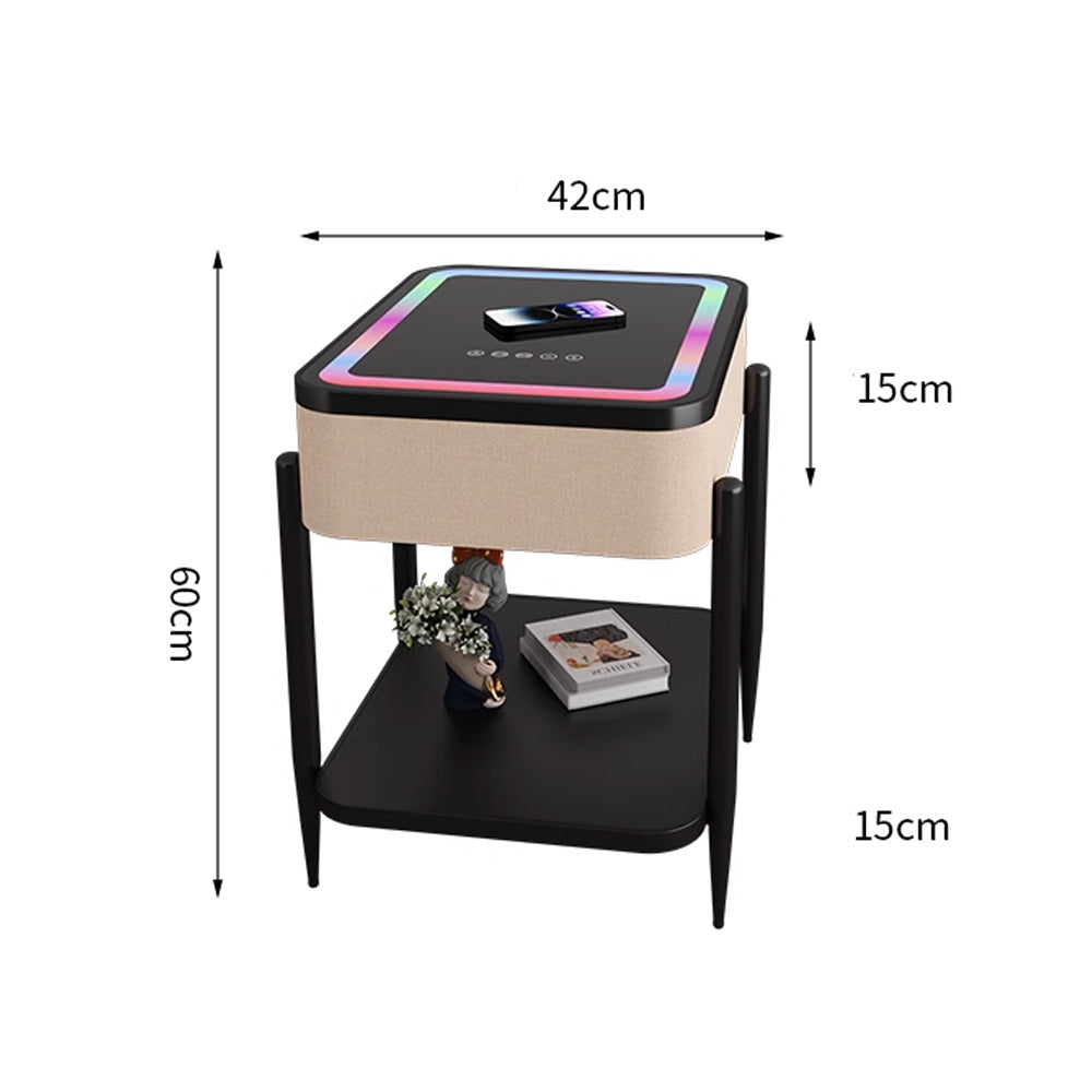 طاولة ذكية مضيئة مع مكبر صوت