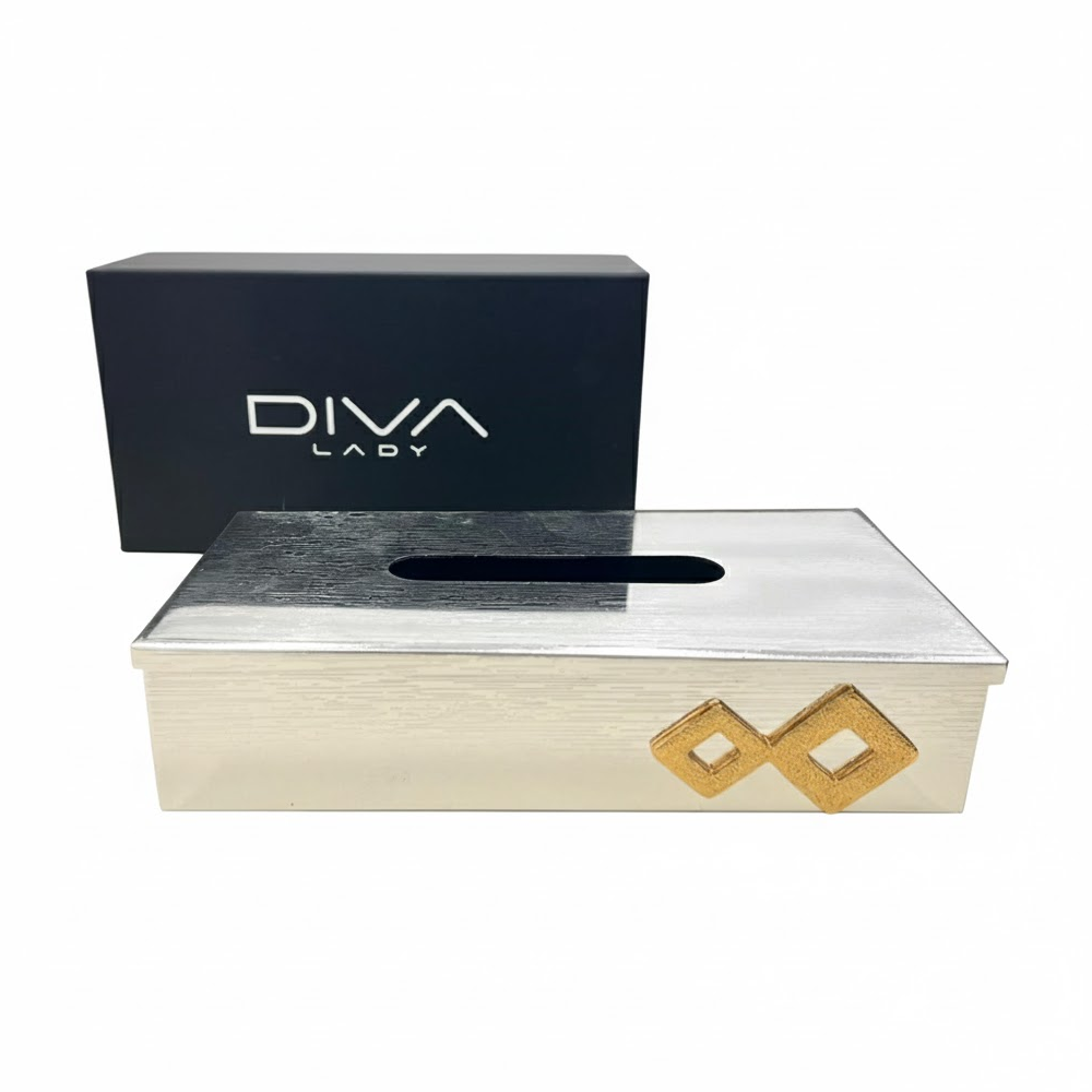 علبة مناديل معدن فاخرة Diva Lady