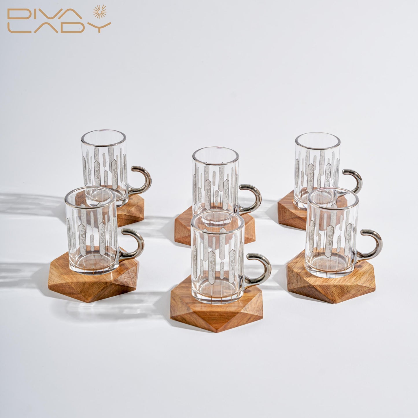 طقم استكانه وفناجين عربية 18 قطعة