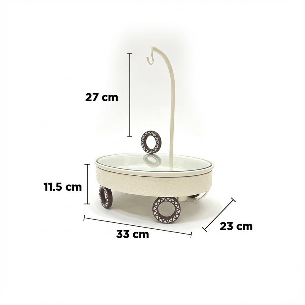 سخان بوفيه بيضاوي بغطاء معلق