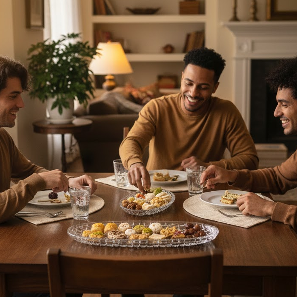 طبق تقديم زجاجي فاخر