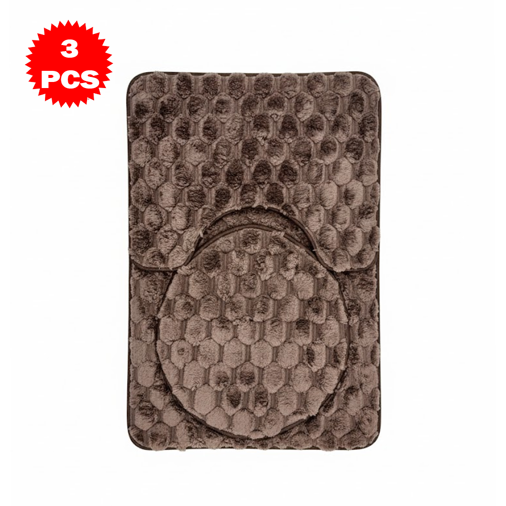 طقم سجاد حمام من 3 قطع مضاد للانزلاق Diva Lady