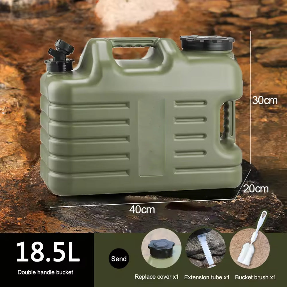 دلو تخزين المياه للتخييم والرحلات