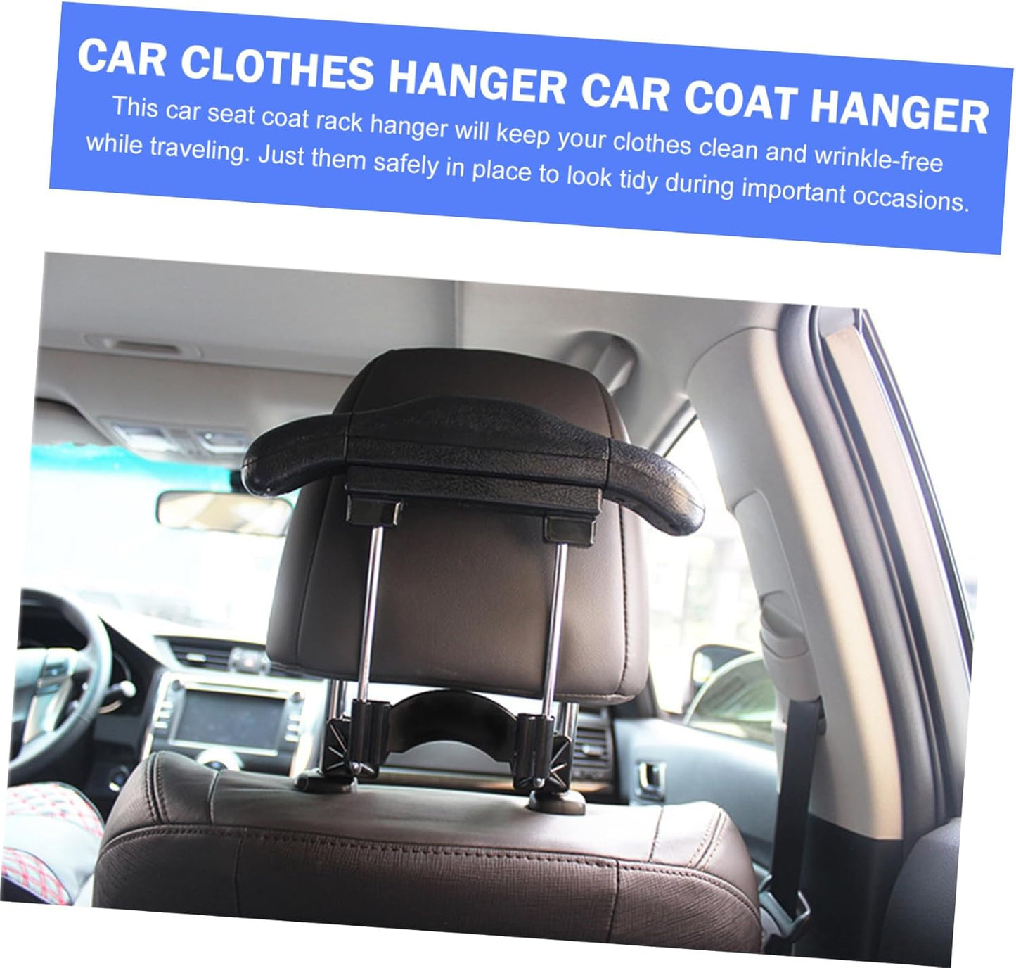 حامل ملابس لمقعد السيارة الخلفي