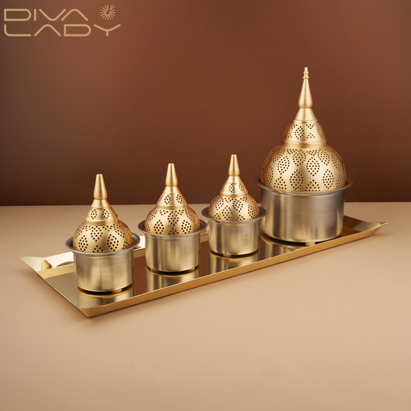 مجموعة تقديم ٤ اطباق Diva Lady