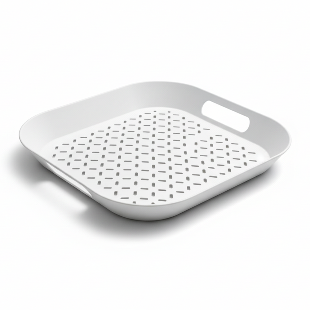 صينية تقديم بمقابض جانبية تصميم عصري