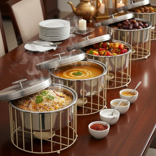 سخان طعام ستيل فاخر / ذهبي