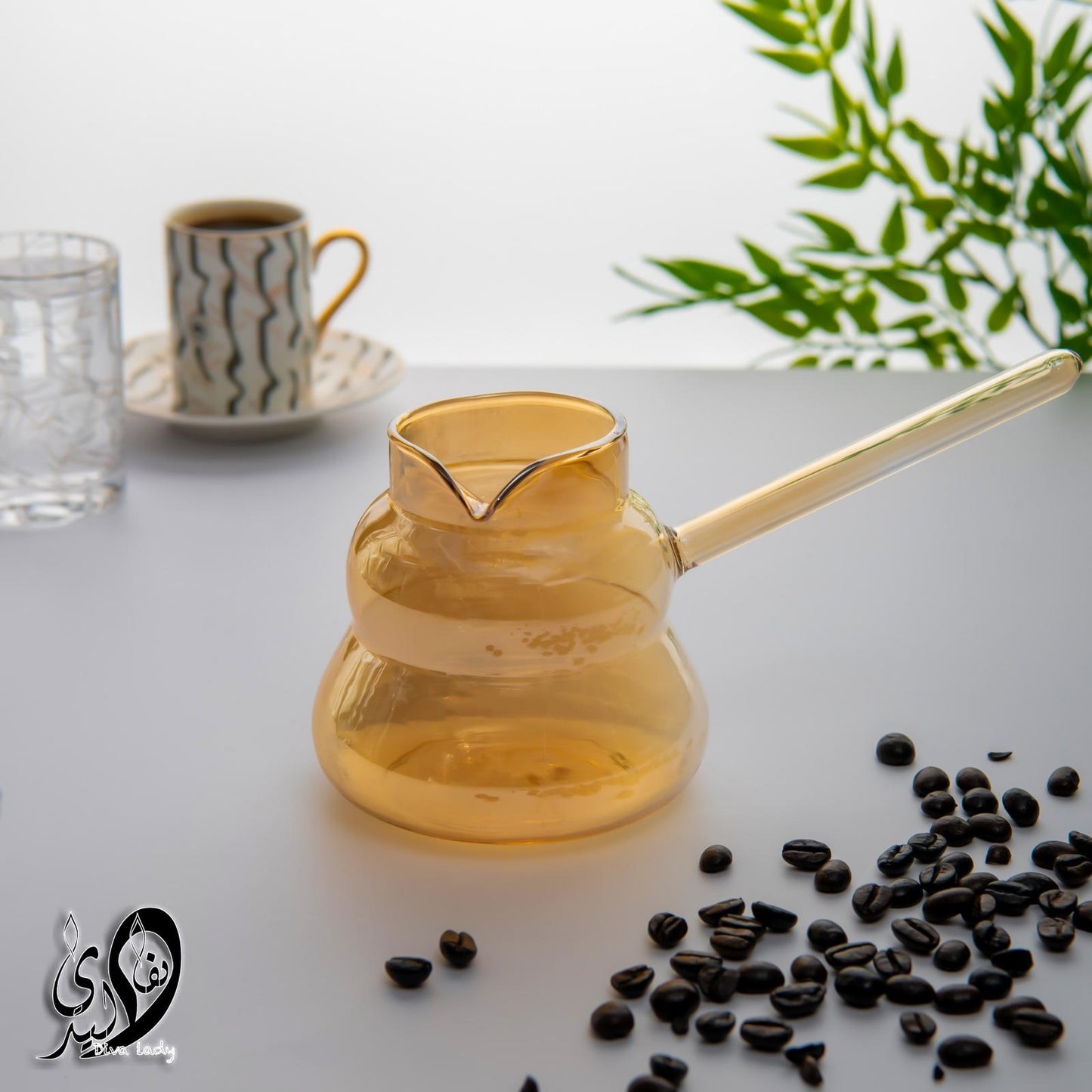 كنكة زجاج بطبقات divaladyshop