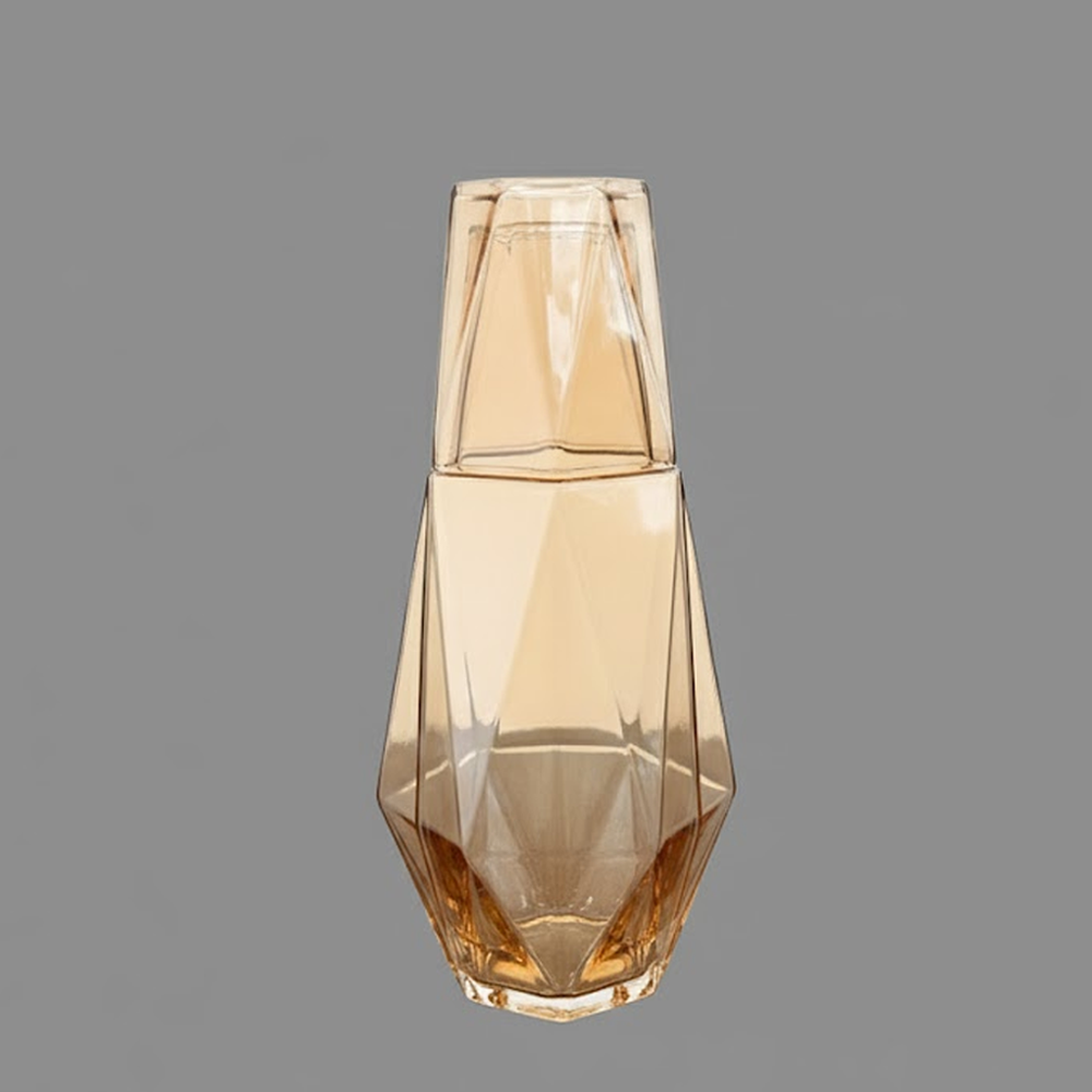 طقم قارورة وكوب زجاجي هندسي Danny Home