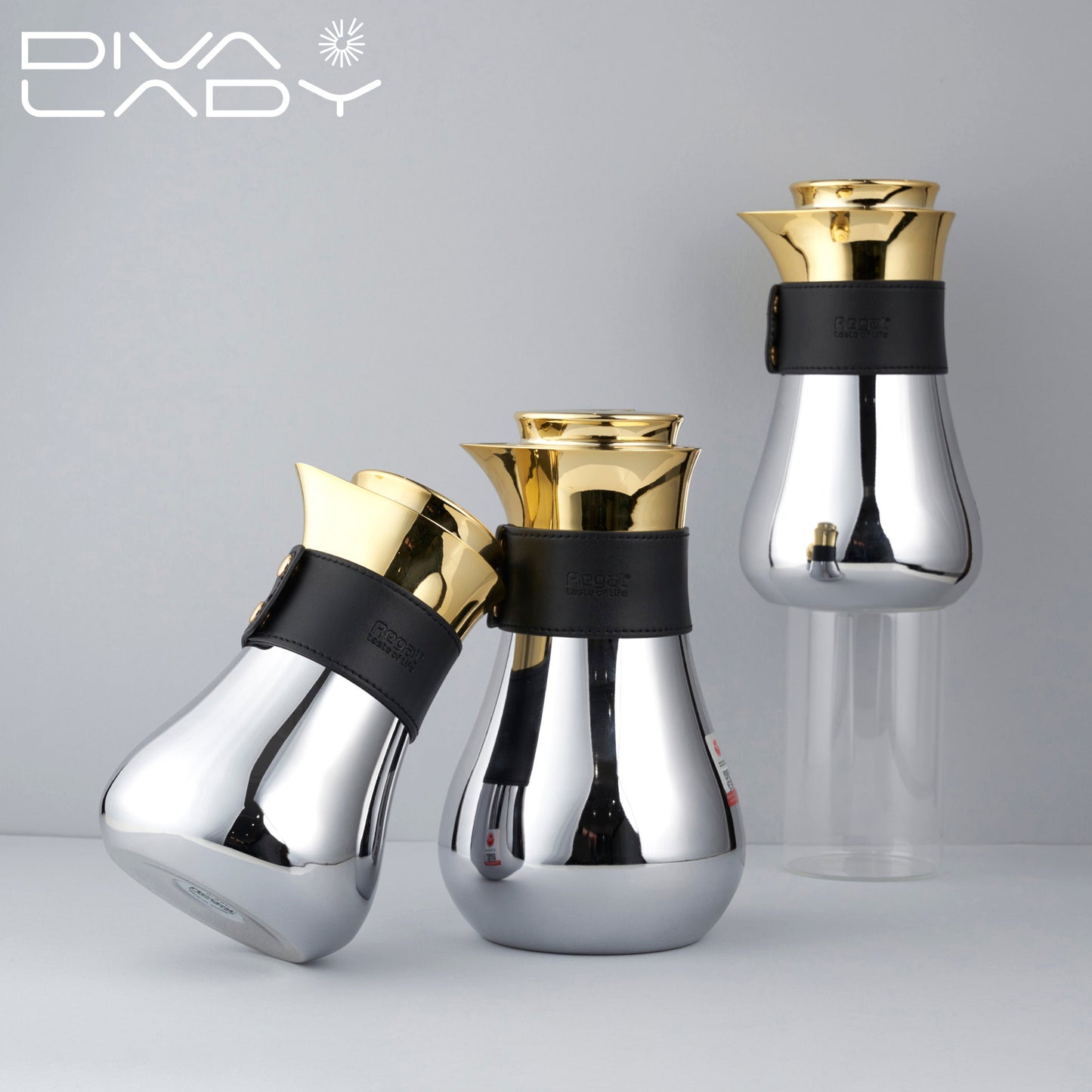 مطارة ريقال فضى ذهبى Diva Lady