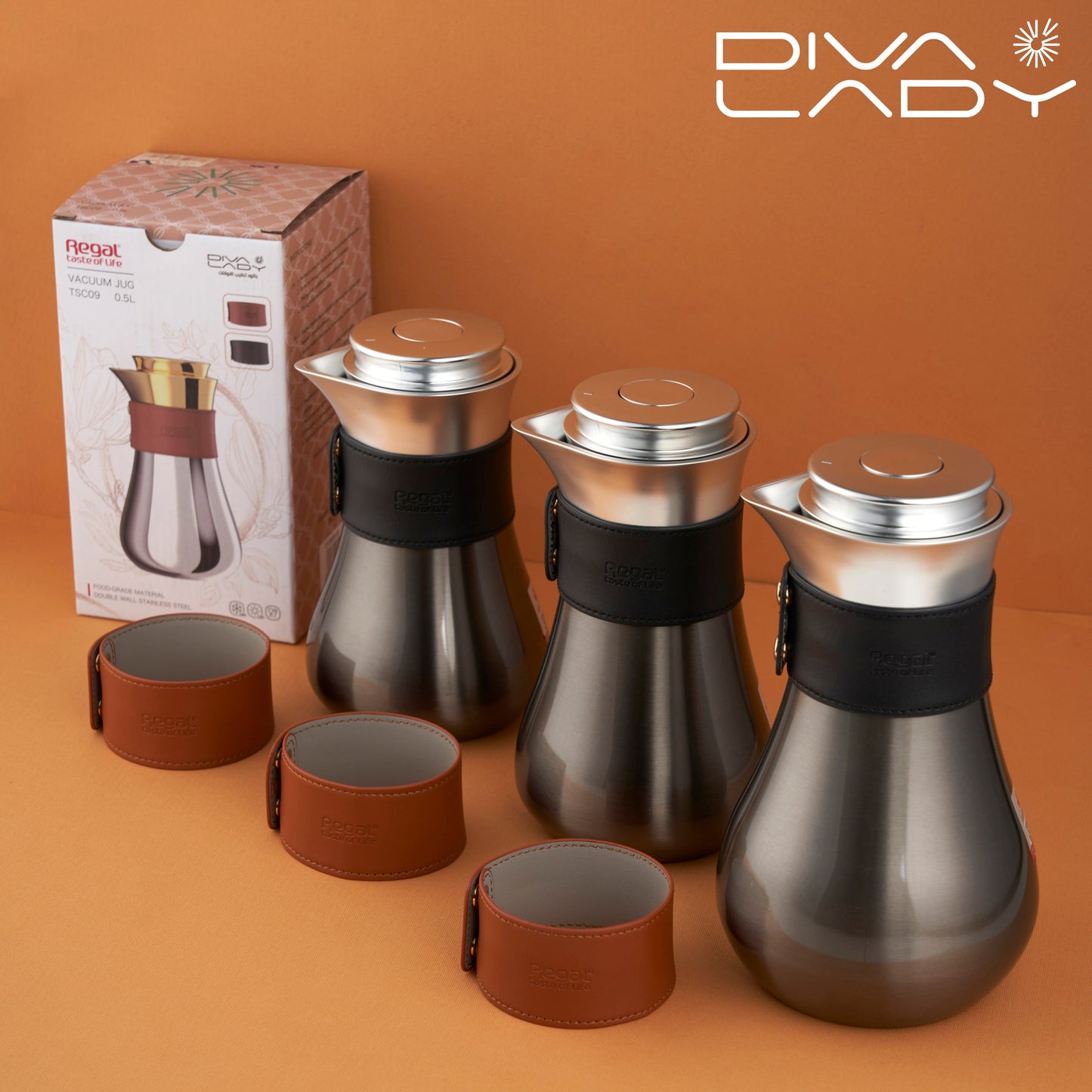 مطارة ريقال رصاصى فضى Diva Lady