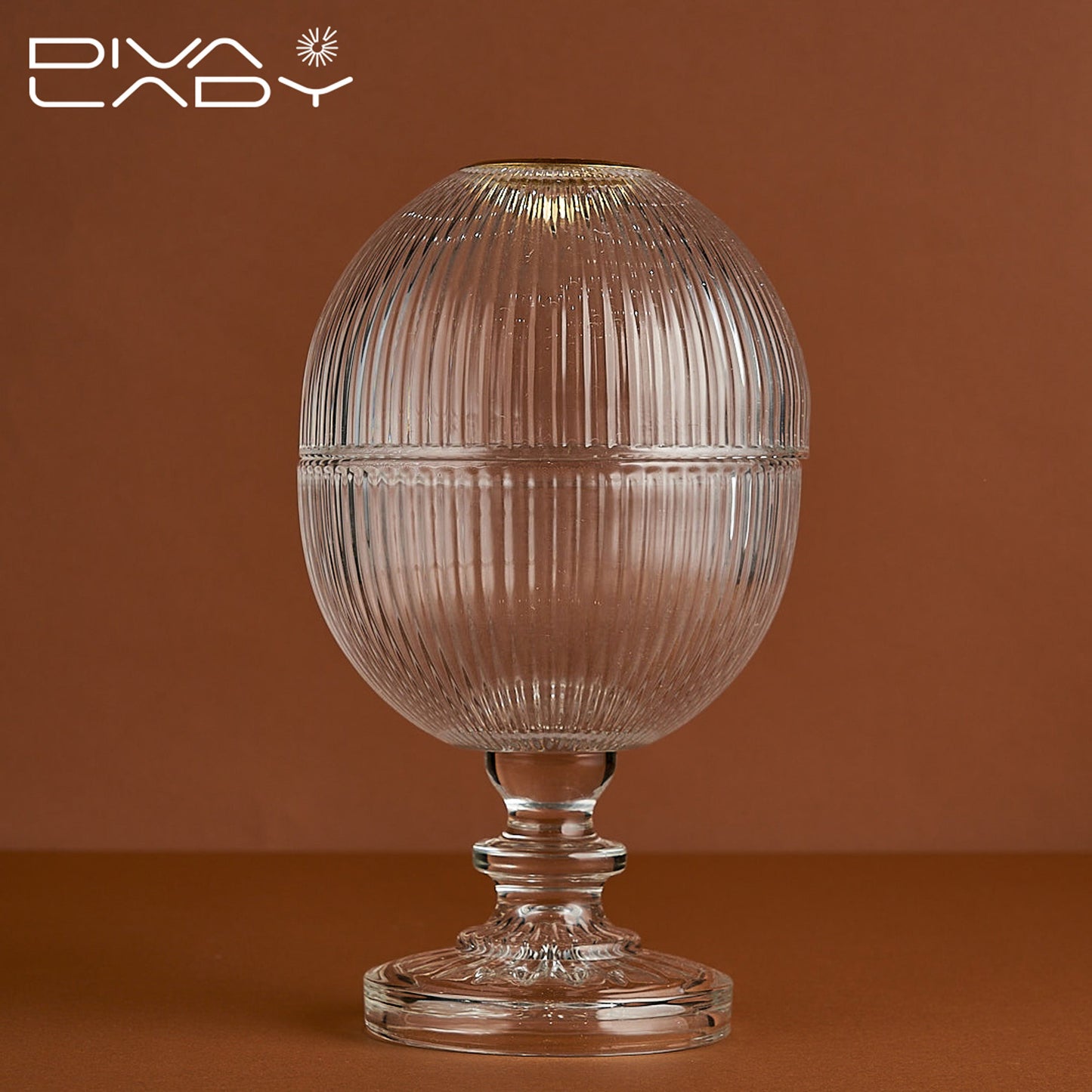 علبة كلينكس زجاج شفاف