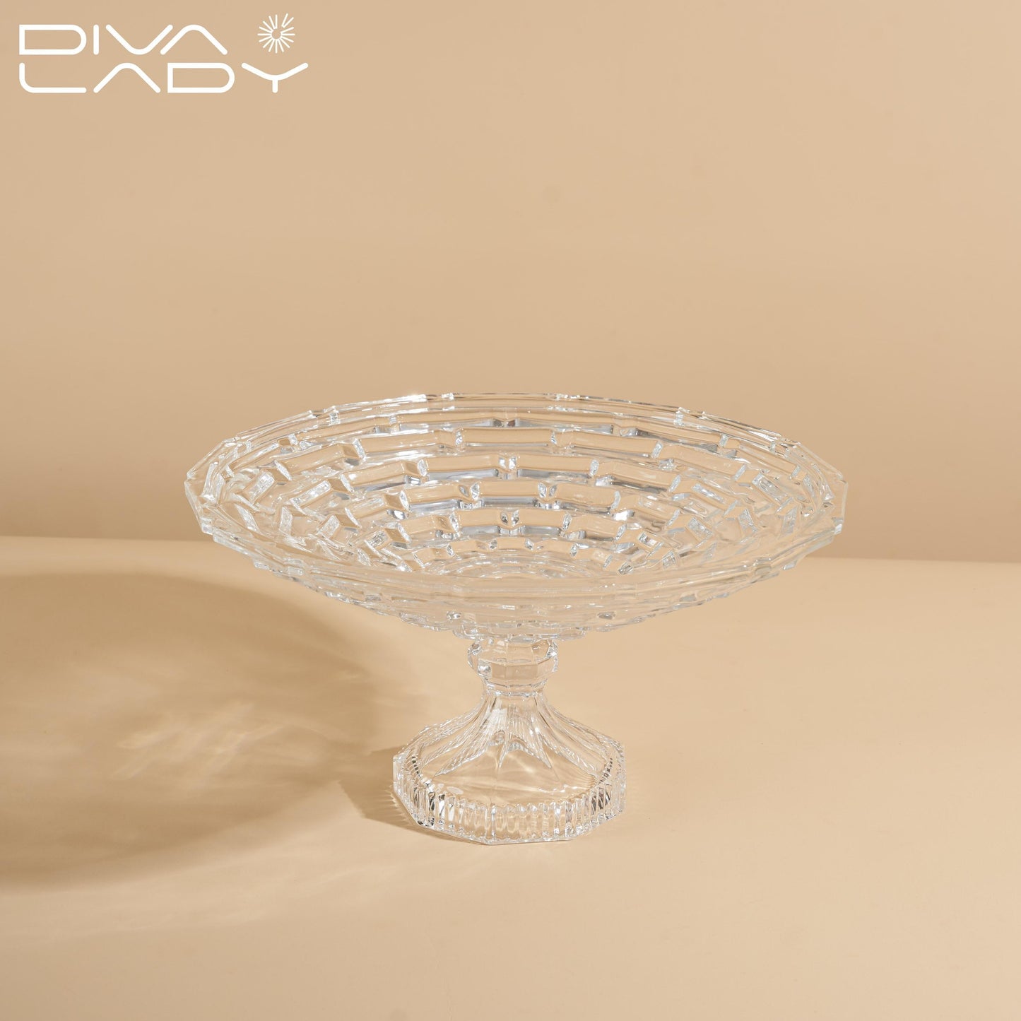 صحن تقديم كريستال Diva Lady