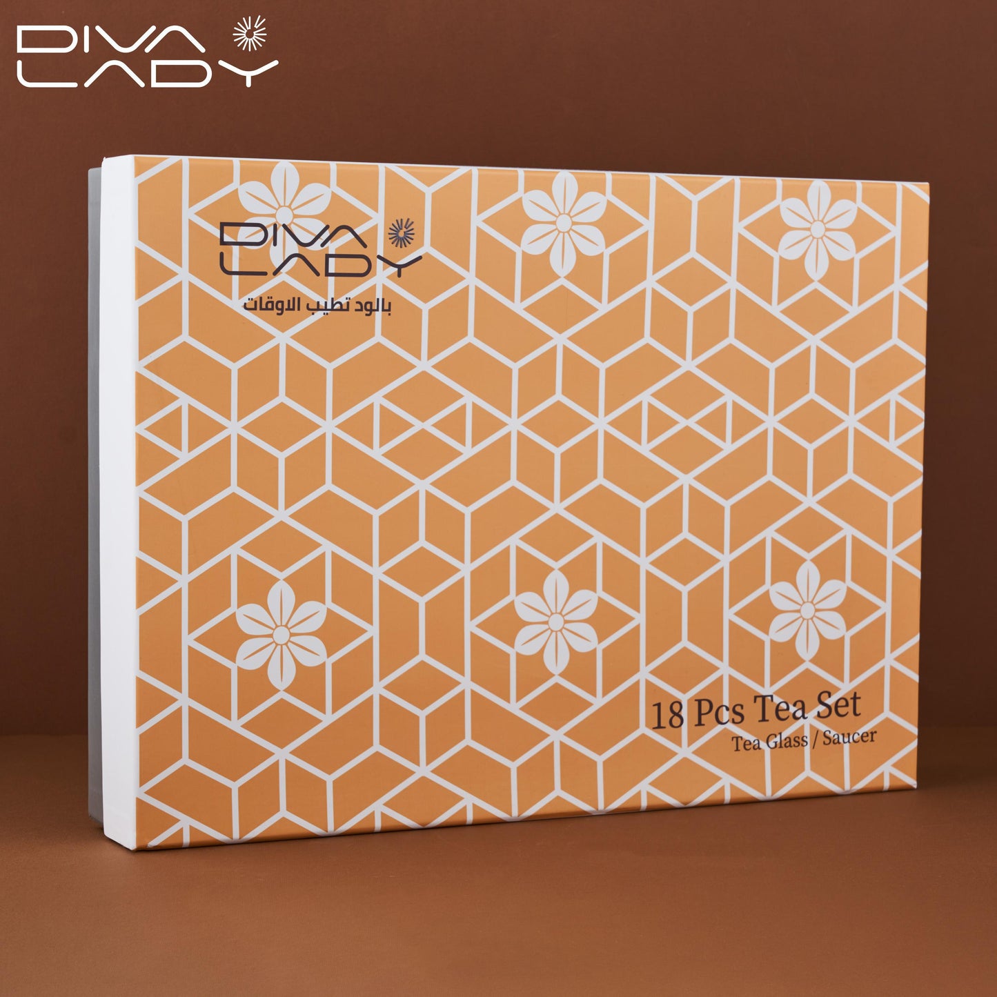 طقم استكانه وفنجان18ق Diva Lady