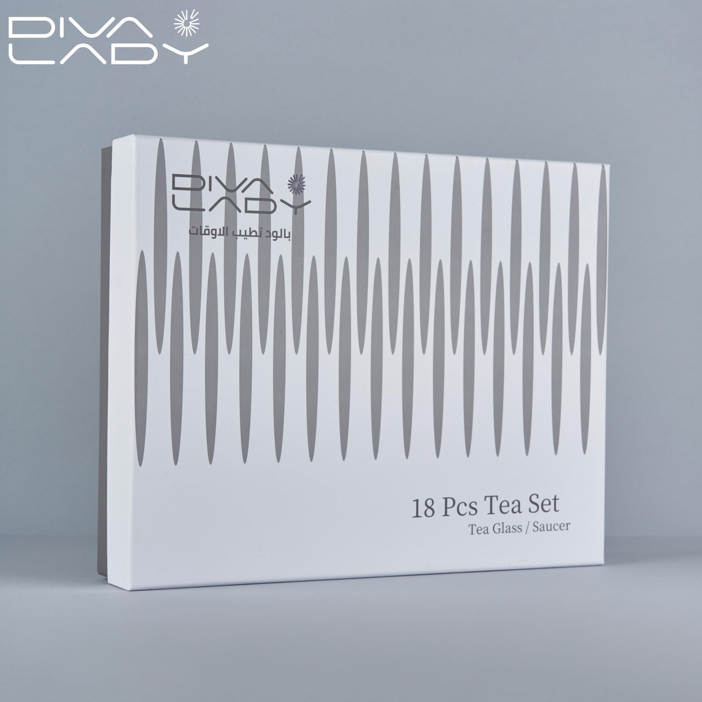 طقم استكانه وفنجان18ق