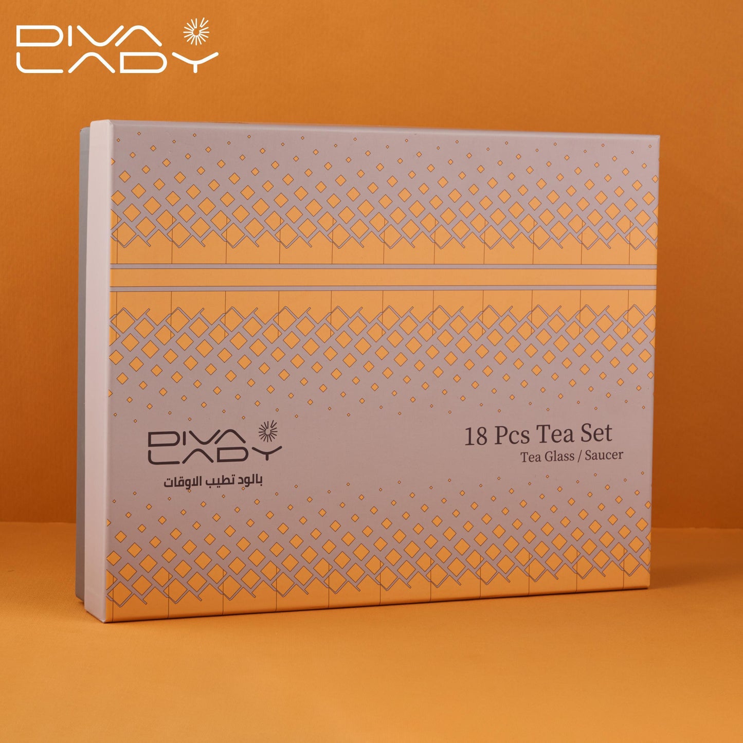 طقم استكانه وفنجان18ق Diva Lady