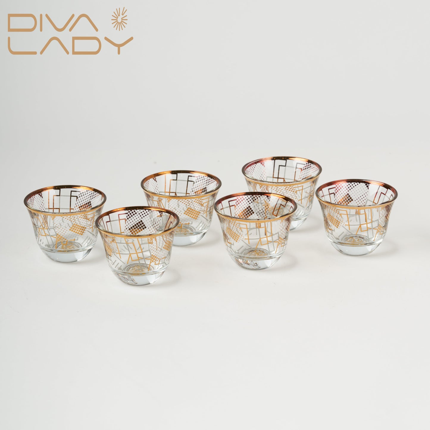 طقم استكانة وفنجان 18 ق