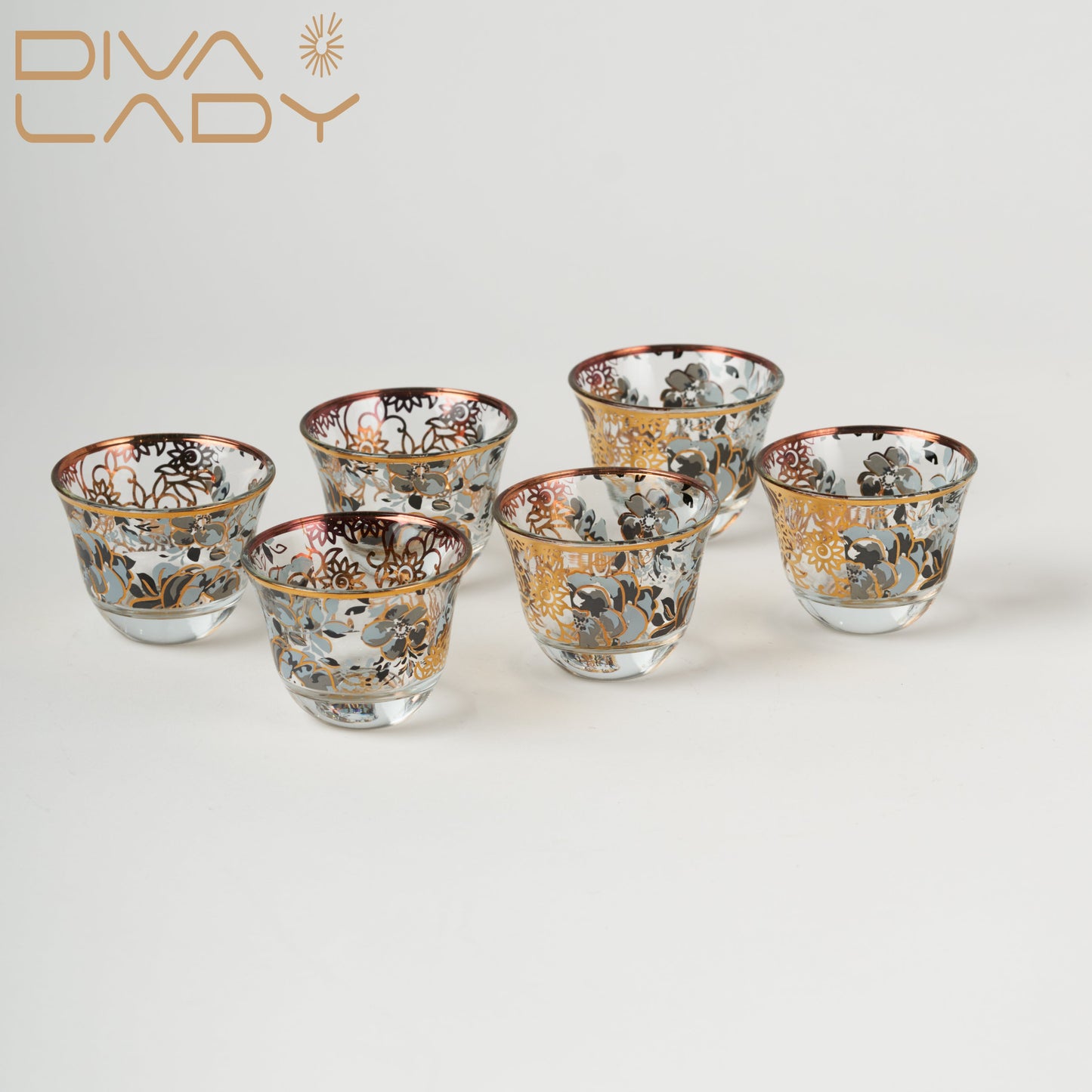 طقم استكانة وفنجان 18 ق