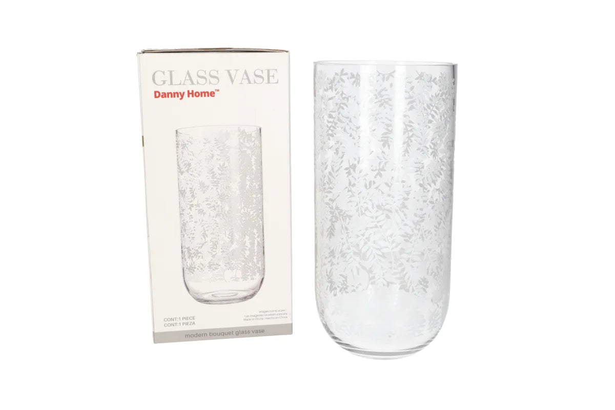 مزهرية زجاجية 25 سم