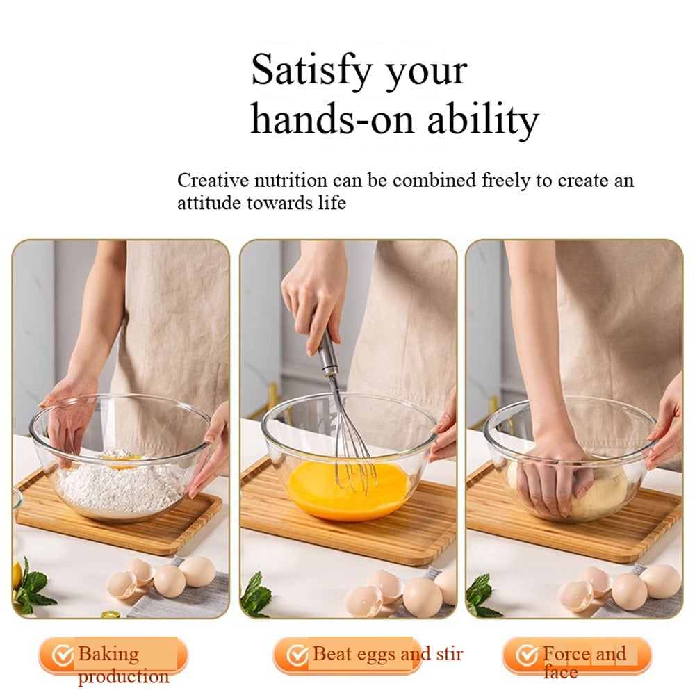 مجموعة أوعية شفافة زجاجية