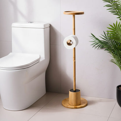 حامل منظم الحمام من الخيزران