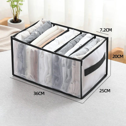 صناديق تنظيم الملابس الشبكية بمقبض