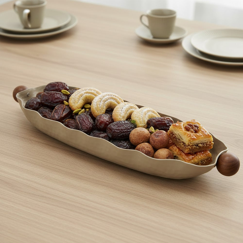 صينية تقديم بيضاوية صغيرة