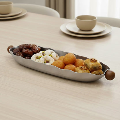 صينية تقديم بيضاوية صغيرة