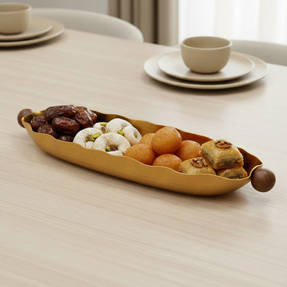 صينية تقديم بيضاوية صغيرة