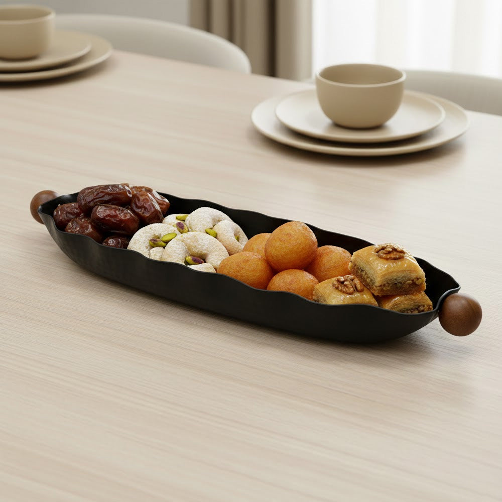 صينية تقديم بيضاوية صغيرة