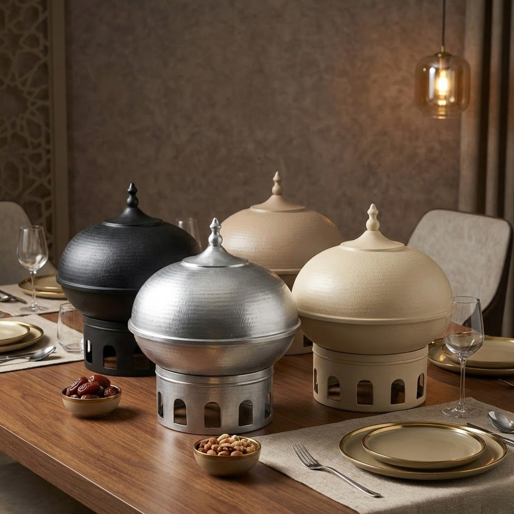 سخان طعام على شكل قبة سعة 7 لترات مع غطاء