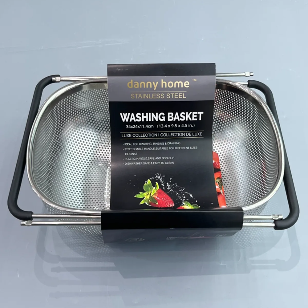 مصفاة الفولاذ المقاوم للصدأ القابلة للتمدد